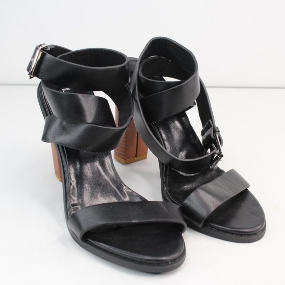 LALA IKAI Women’s Sz 7.5M Black High Heels Sandals - Picture 2 of 7